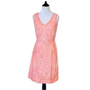 Tommy Hilfiger Paisley Dress Orange/Coral and White size 4 (A)
